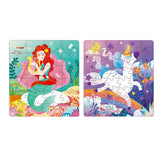 2 en 1 Puzzle magnético Unicornio y Sirena