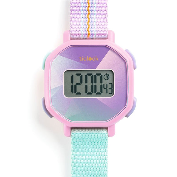 Reloj digital Purple prisma