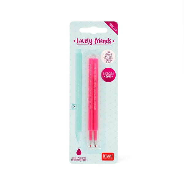 Set 2 Recargas Bolígrafo Gel Rosa Neon