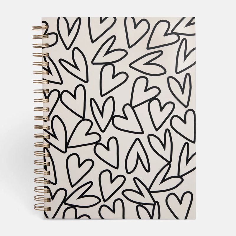 Cuaderno Corazones A4