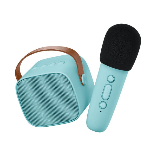 Altavoz Bluetooth y Karaoke Azul