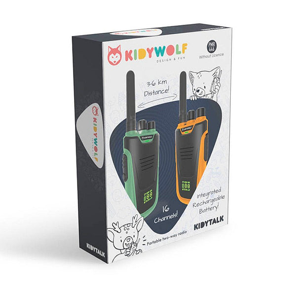 Walkie Talkie Kidytalk Verde y Naranja